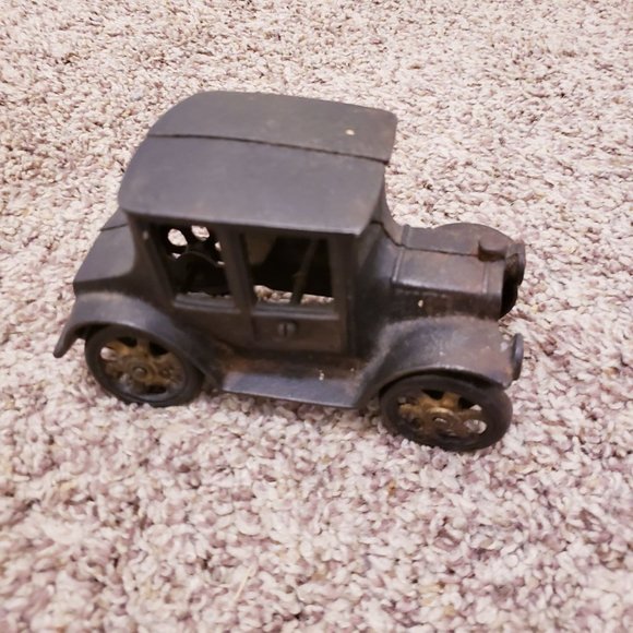 Antique Other - Antique Cast Iron Model T Style Car 5.5 Inches by 2.5 Inches